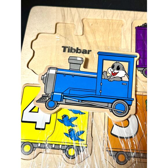 Tibbar’s wooden number train puzzle counting colors educational - Picture 7 of 8